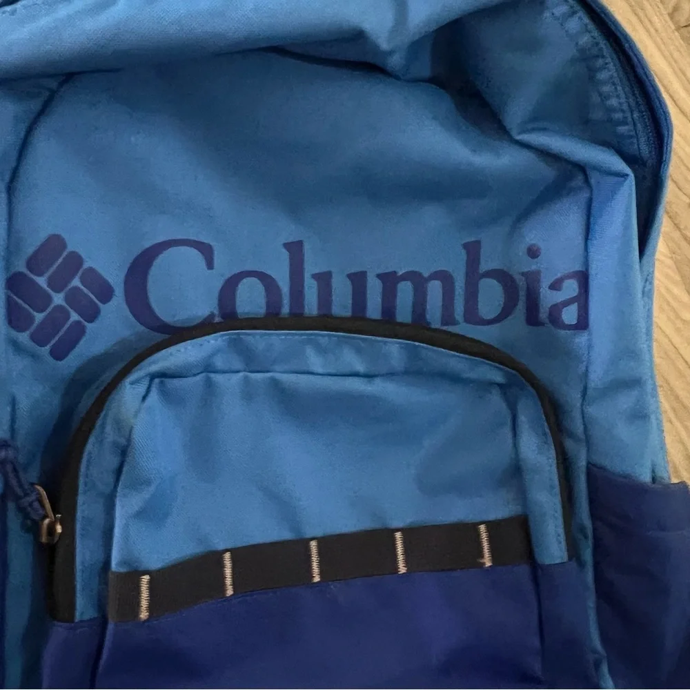 Columbia Blue Unisex Zigzag Bag Backpack School Bag